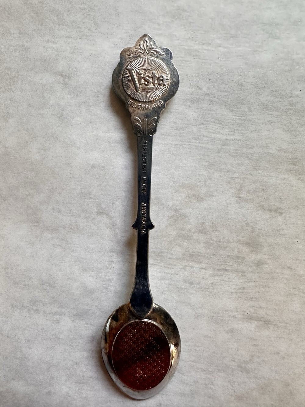 V7 Knotts Souvenir Vista Silver Plated Collectible Vintage Spoon 4"